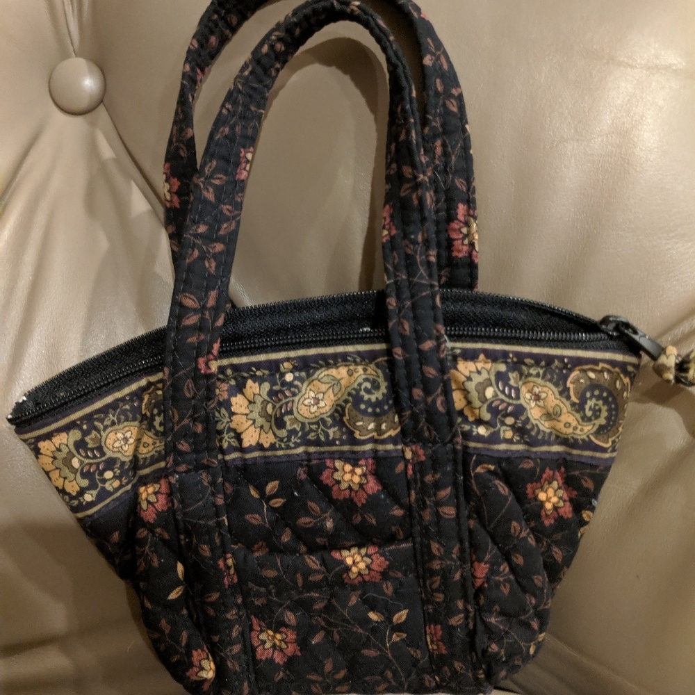 Vera Bradley Black Walnut Mini Bag